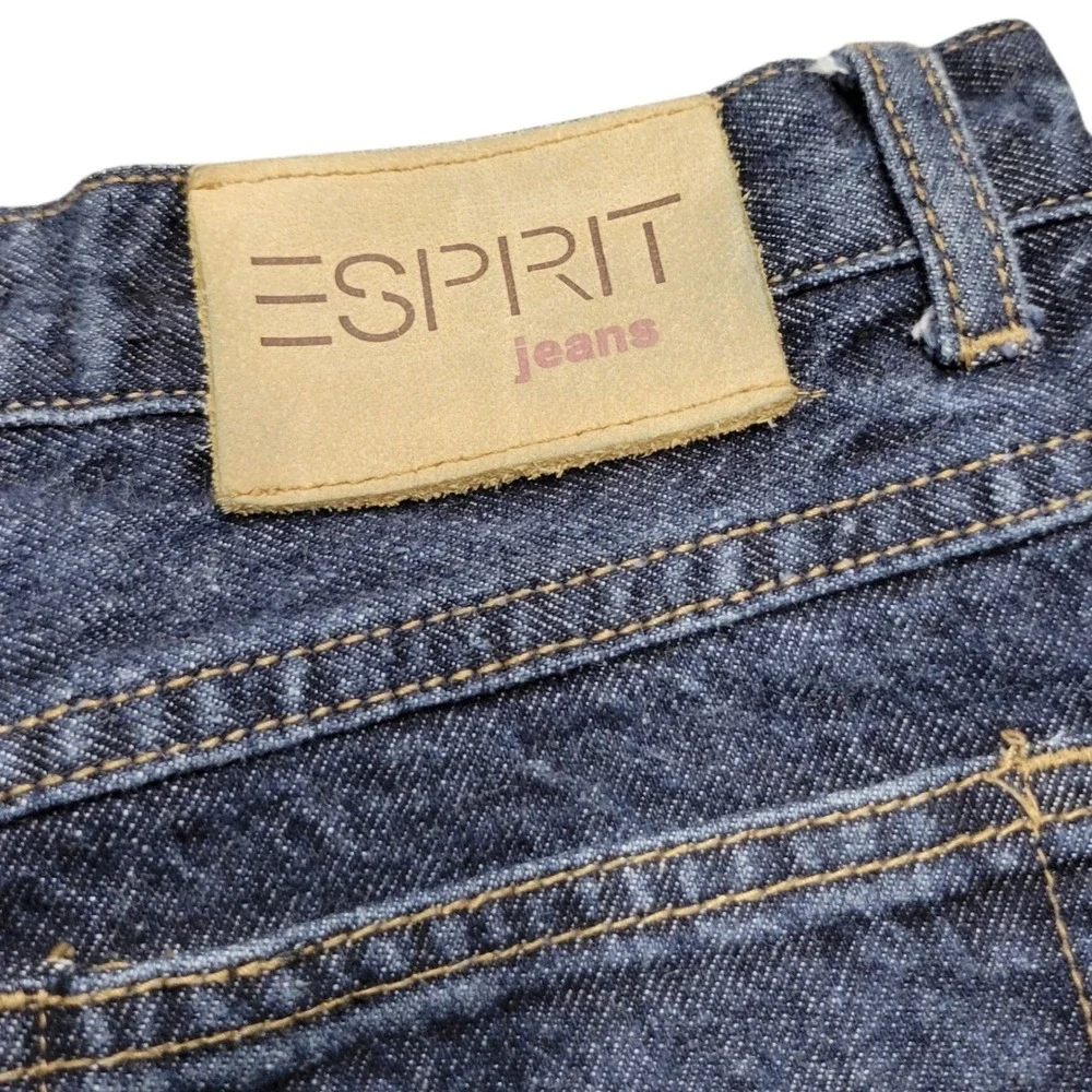 Vintage Esprit Jean Size 30 High Waist Tapered Leg Denim Blue Wash 90s   E222